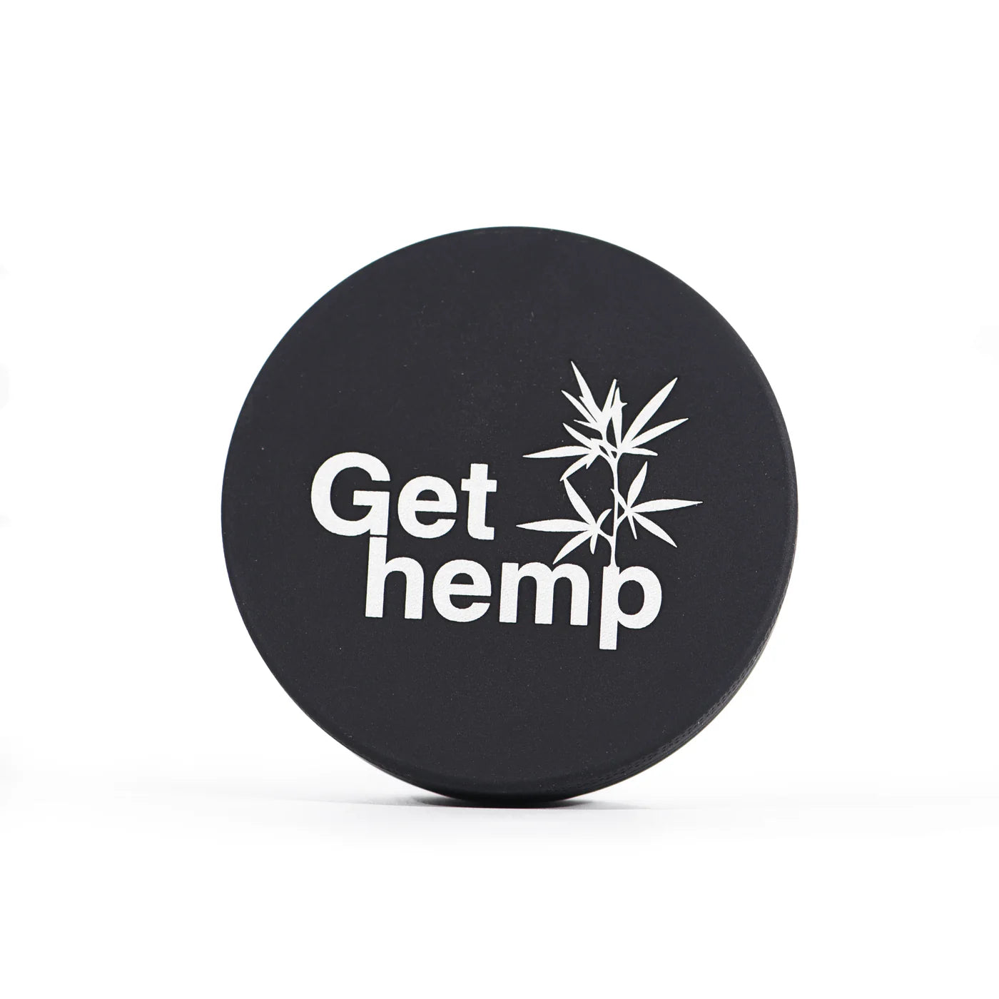 Herb Grinder, 2.5 inch (63.5mm), 4 Piece, Black Aluminum