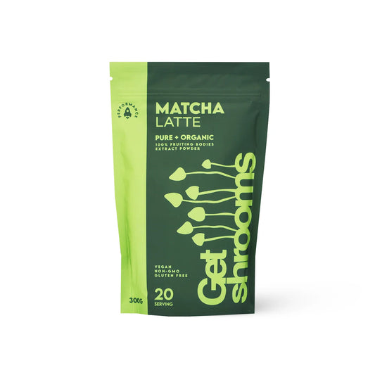 Matcha Latte Mushroom Powder (30% beta-glucan)