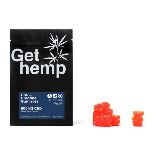 CBD & Creatine Gummies for Performance with Mixed Berries