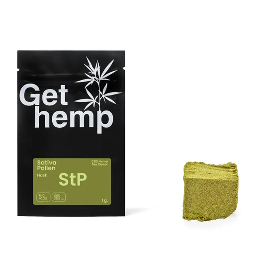 "Sativa Pollen" Hemp Hash (CBD 35% MAX)
